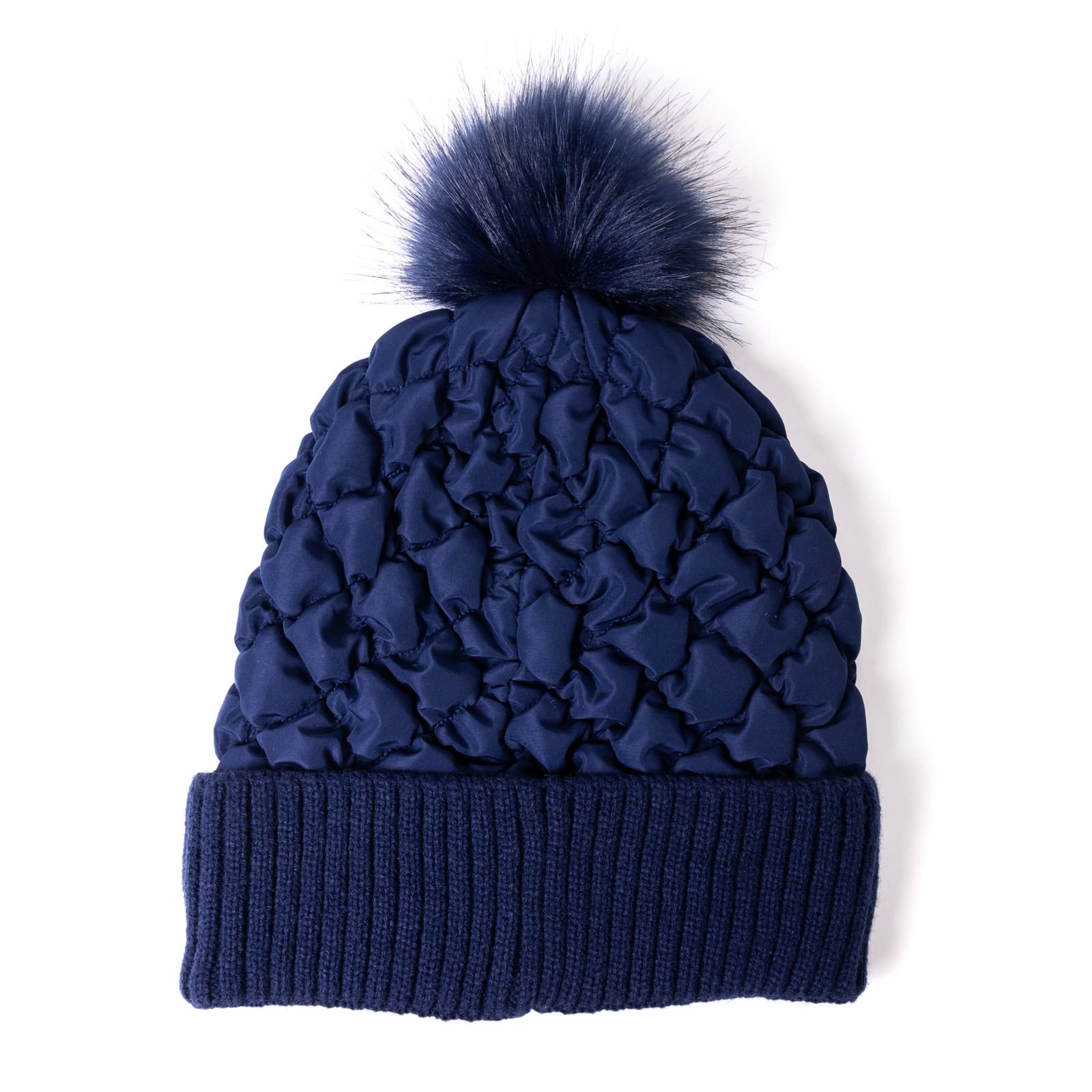Quilted pom, reverse