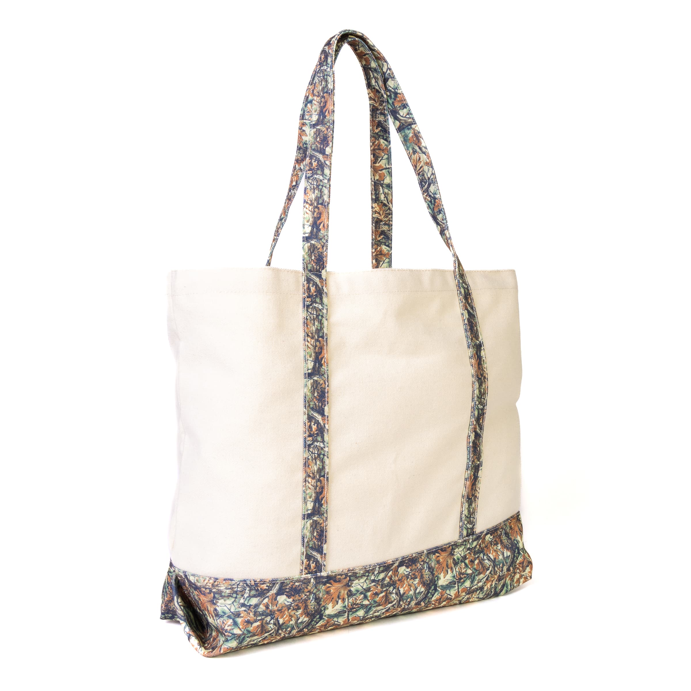 Floral-trim tote