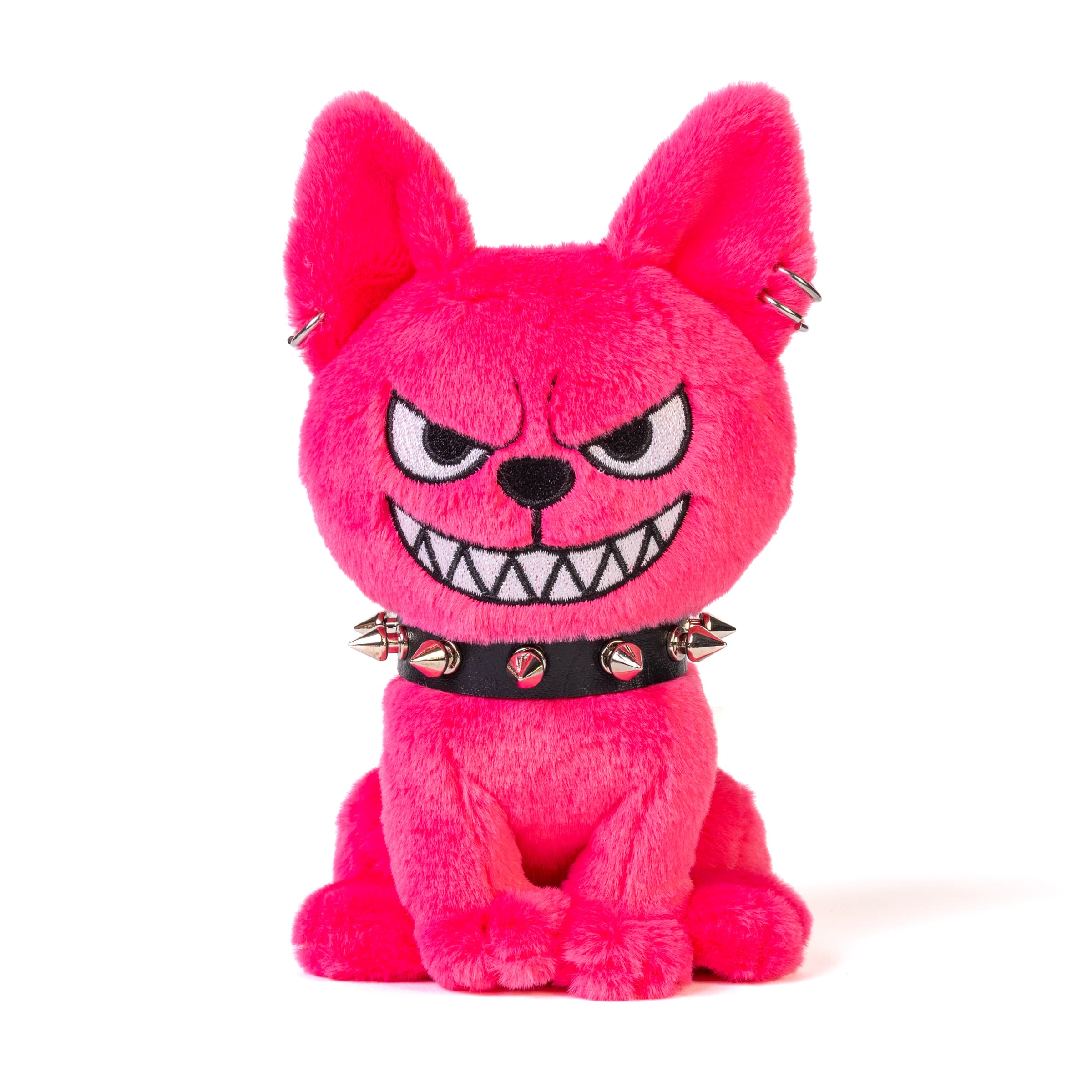 Plush dog keychain